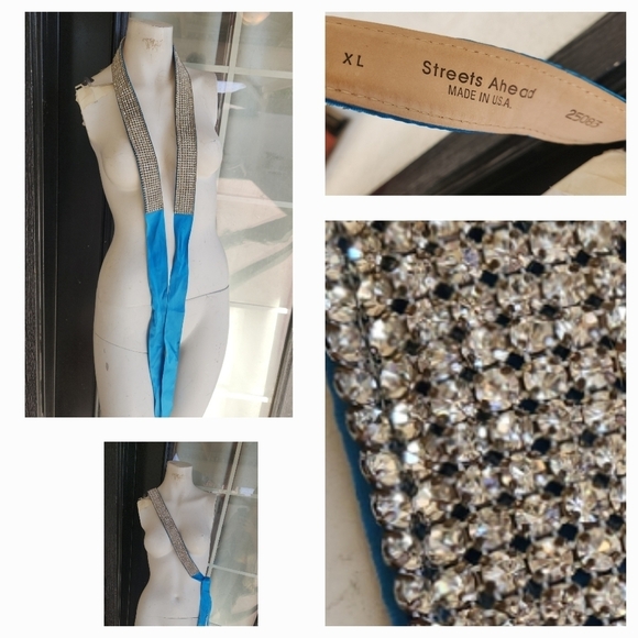 🤩RARE Ahead Crystal Diamond Belt Trim - Picture 1 of 5